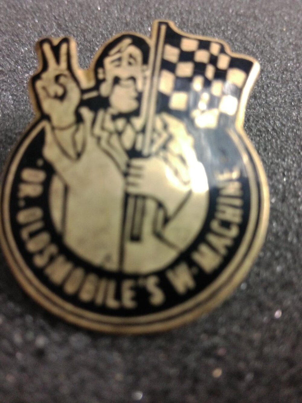 Dr. Oldsmobile's W-Machine Pin General Motors Promotion 1969-1972 Vintage 1 1/4"